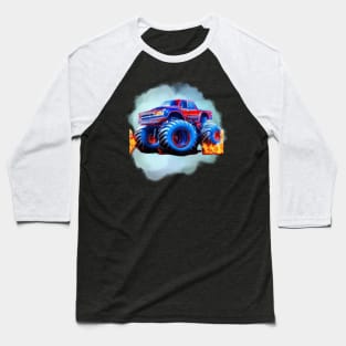 Monster Truck Lide Baseball T-Shirt